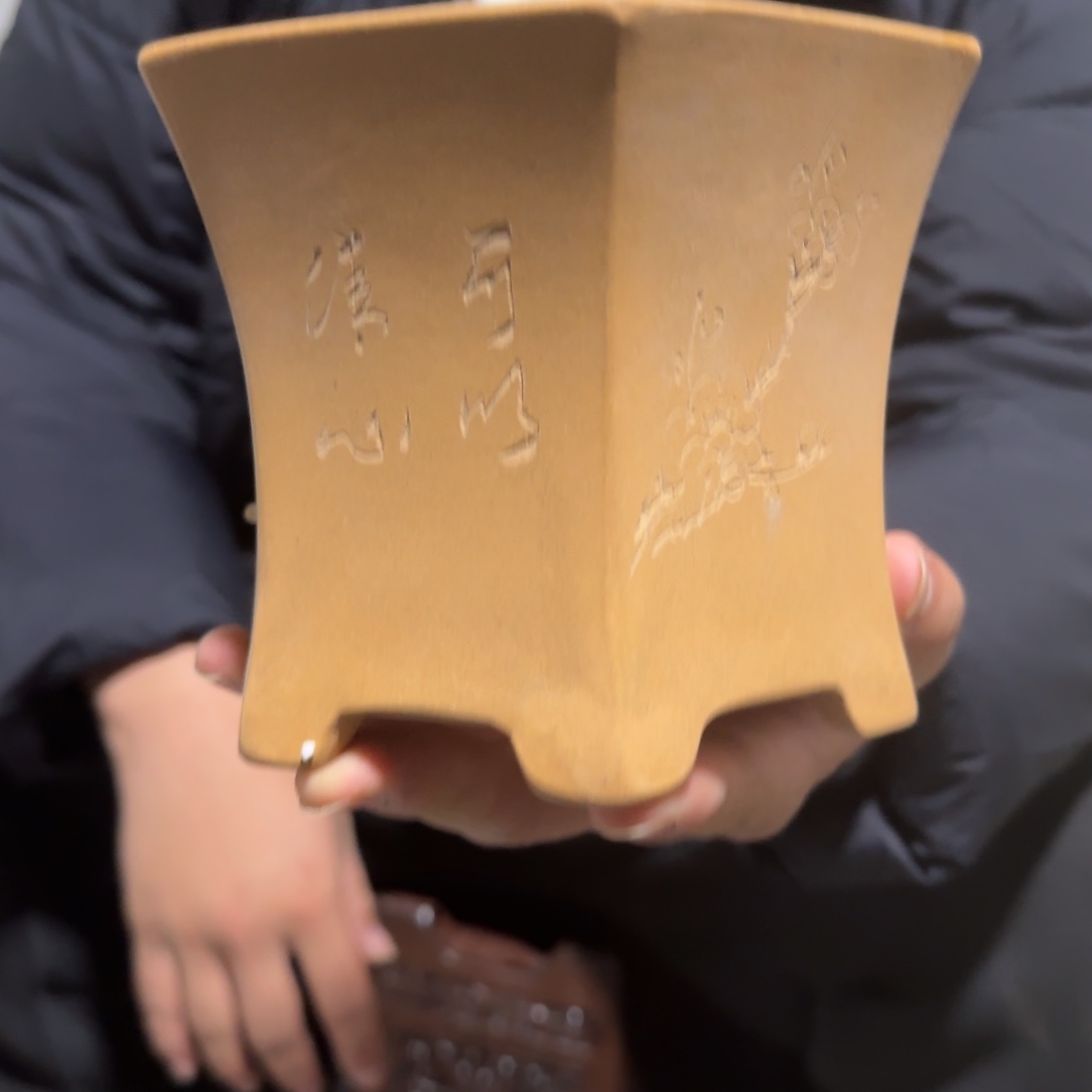 紫砂花盆瑕疵也是一