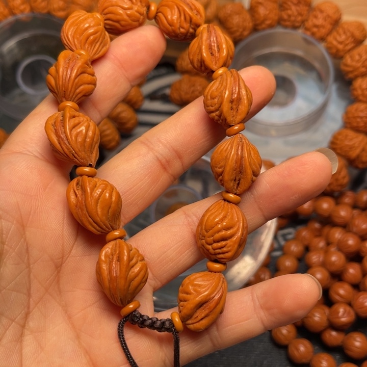 桃核手串龙纹桃核4