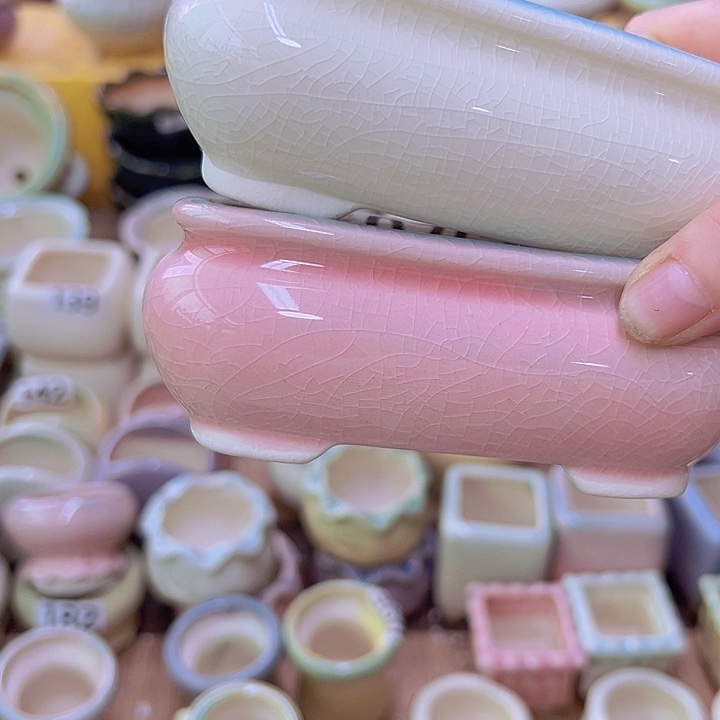 红陶陶瓷花盆当场满12包邮