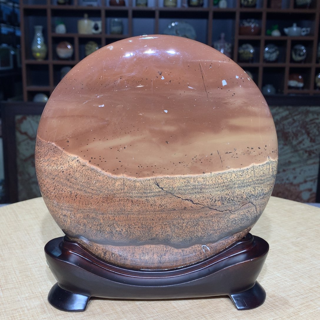 紫砂广西国画石摆件，收藏观赏