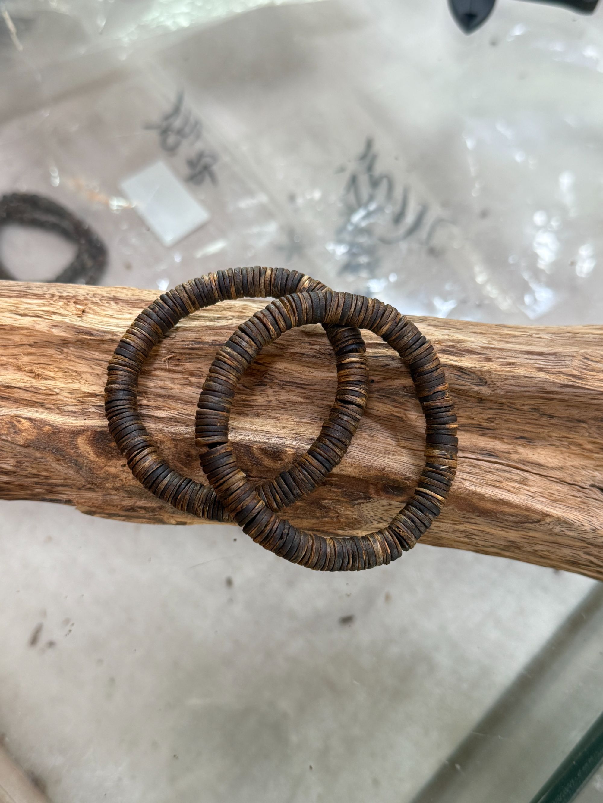 沉香沉水片珠单圈沉香奇楠手串无添加
