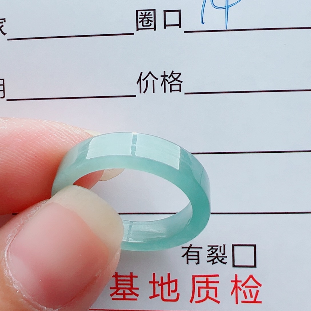 未镶嵌戒指翡翠啊***子戒圈