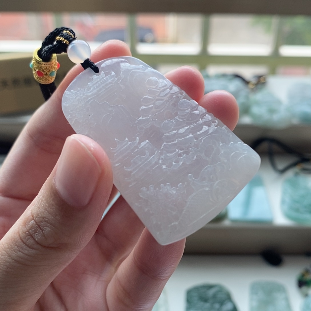 【闪购商品】颈饰未镶嵌翡翠天然翡翠缅甸A货