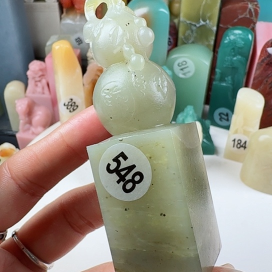 寿山石印石陈*江印石章料……..