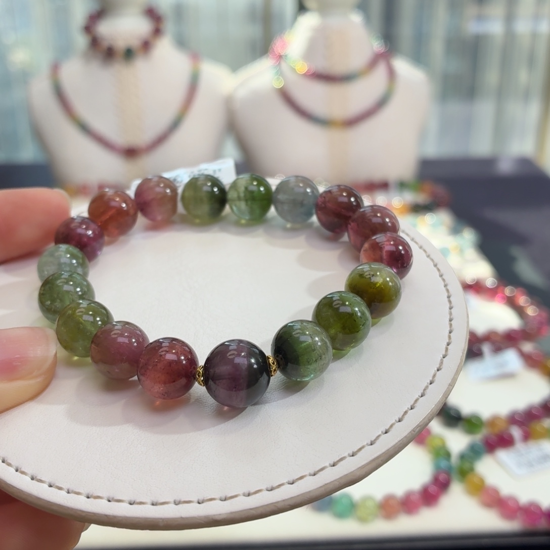 手链碧玺未镶嵌天然碧玺