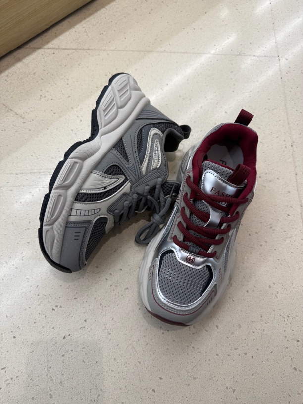 厚底老爹鞋女鞋2025年春季新款