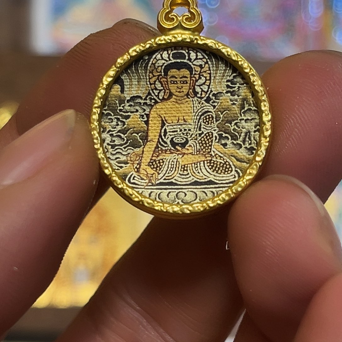 吊坠青海热贡纯手绘