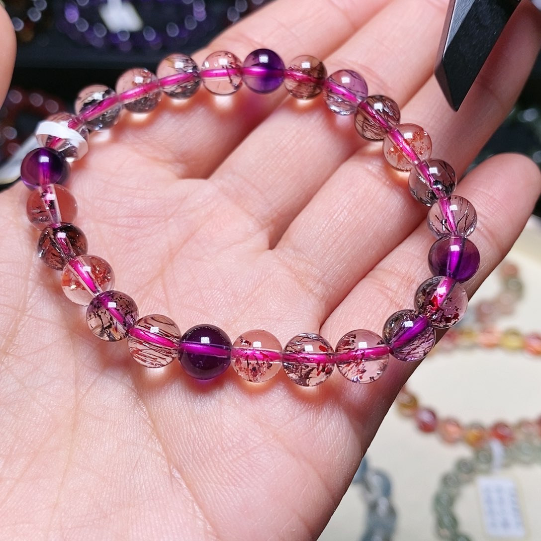 水晶手串未镶嵌魔***超七7.3