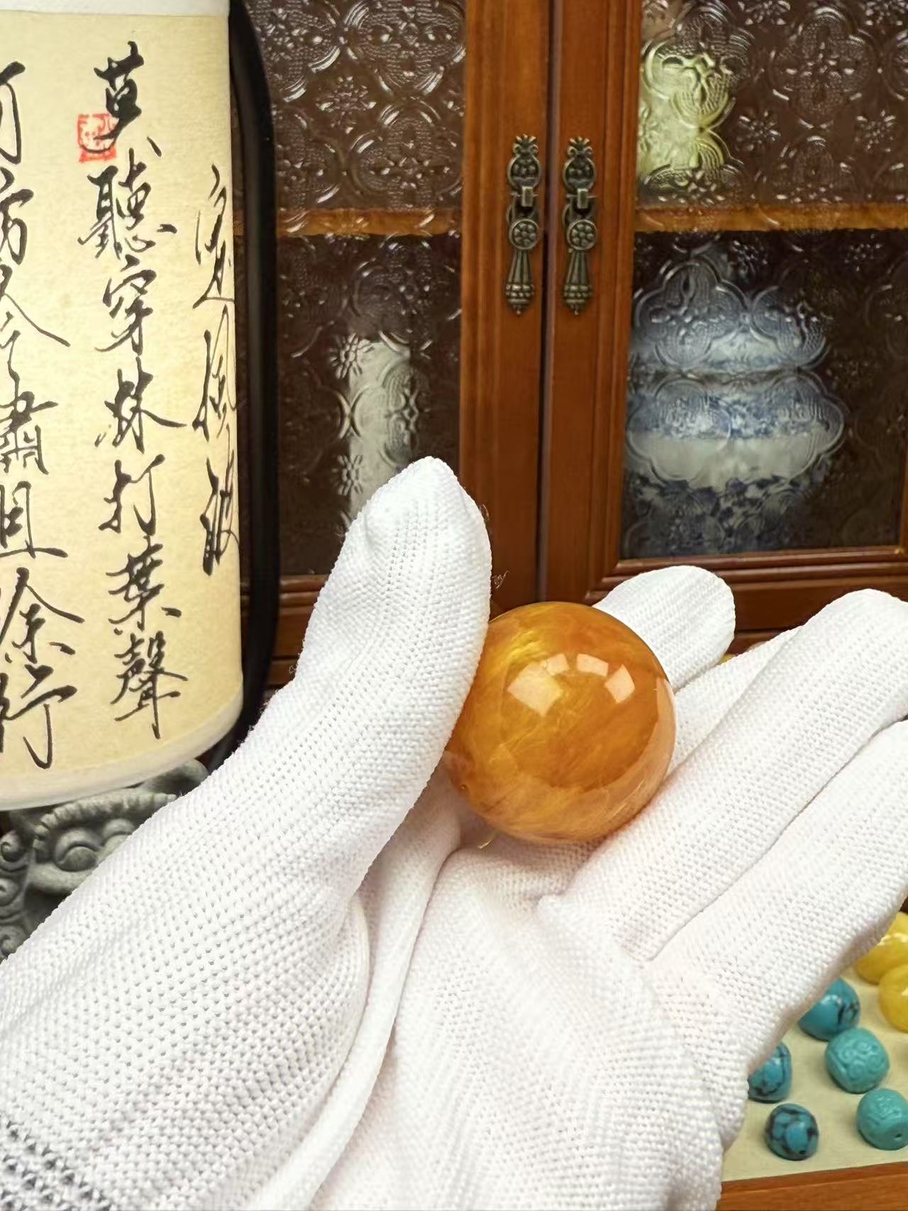 时尚配珠回流漂花圆珠单颗配饰diy