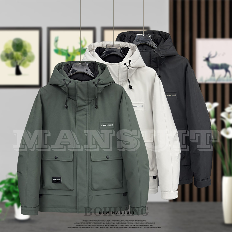 743-301 冬季御寒保暖男士百搭时尚运动潮流帅气短款修身棉外套