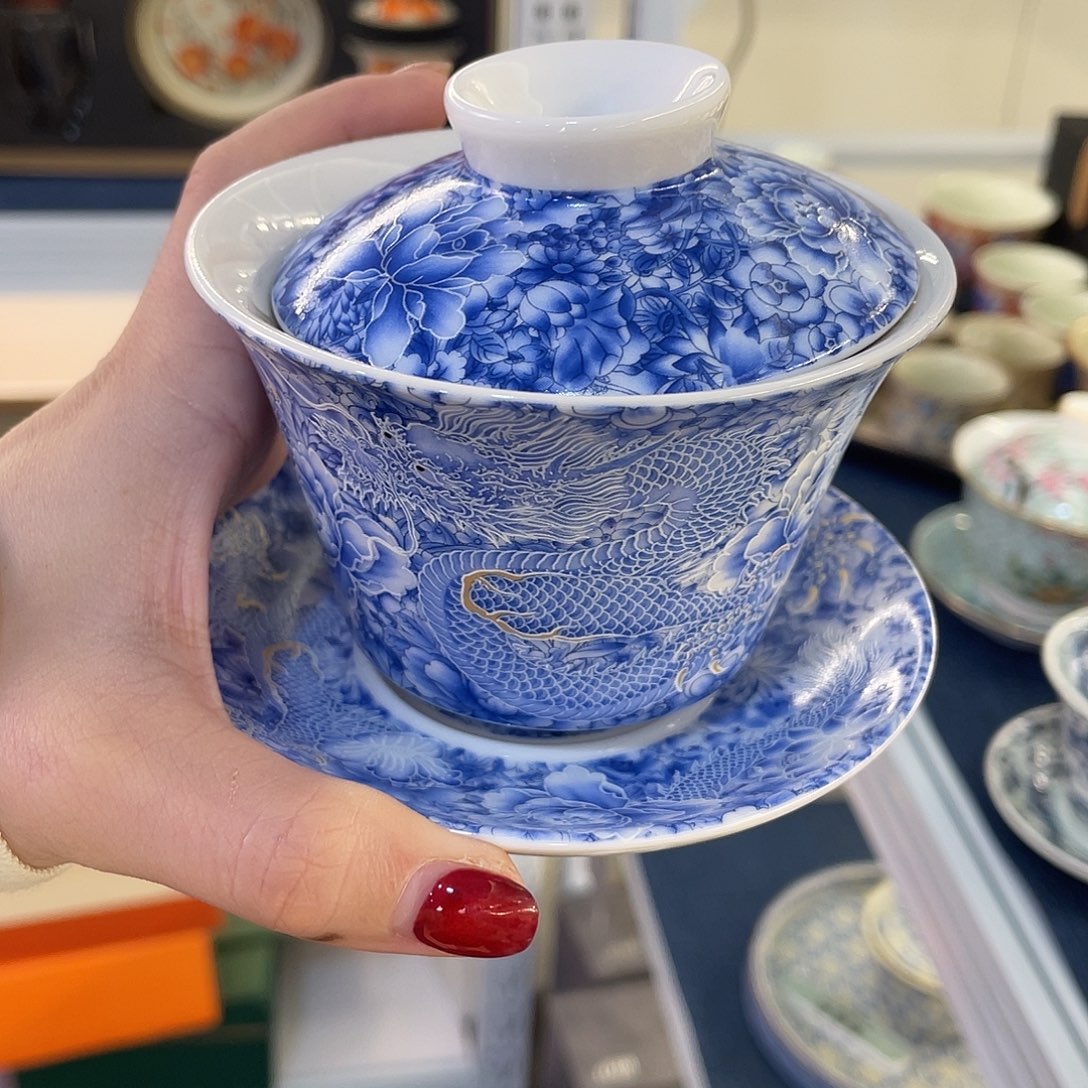 陶景德陶瓷盖碗茶具