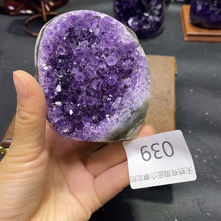 紫晶珠宝半成品未镶嵌