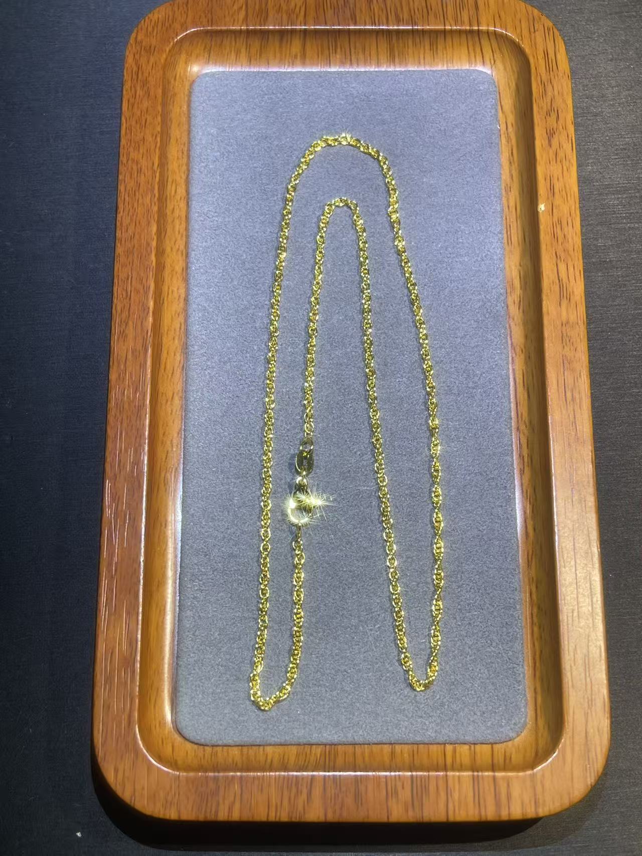 a9408黄色麻花项链多样性发货