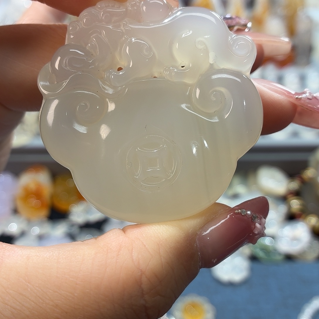 玛瑙/玉髓未镶嵌吊坠(不含链)