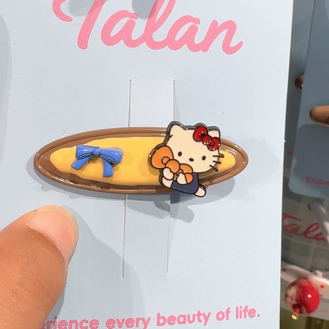 皮质铁合金黄色kt夹子