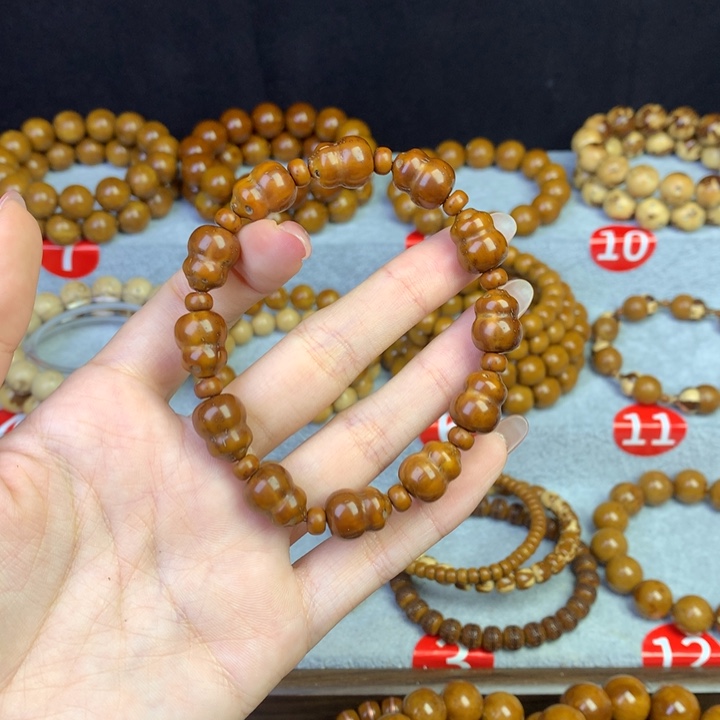 爱***）手串紫金鼠纯色葫芦