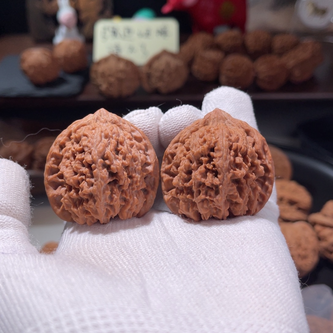 文玩核桃把件39满天星全品有磕碰