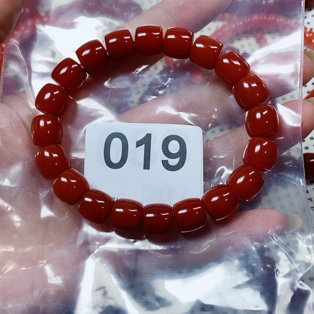 南红玛瑙手串未镶嵌原***子卡10