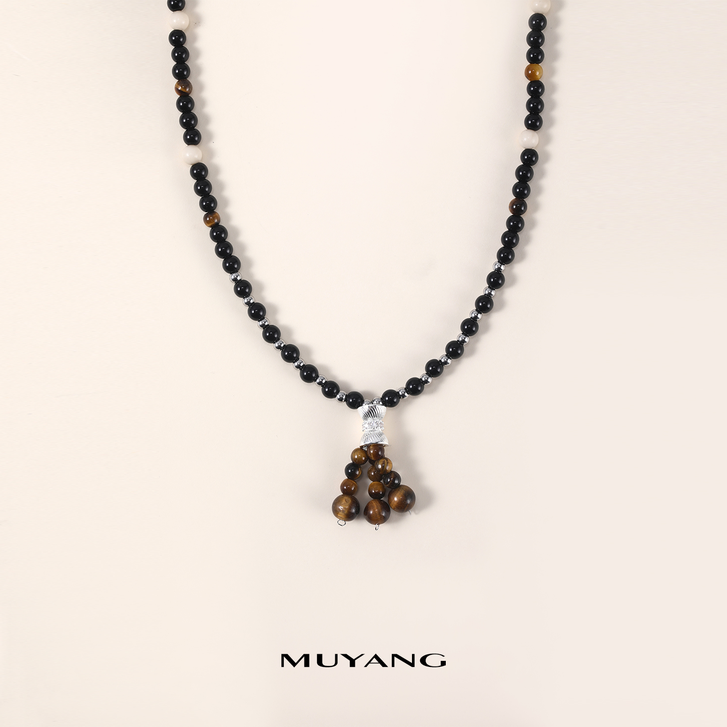 muyang/慕阳 铜合金仿水晶项链 时尚气质复古慕野项链