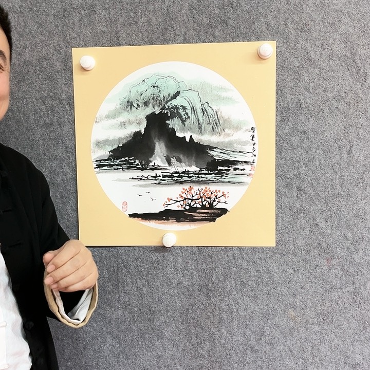 书法山水绘画作品