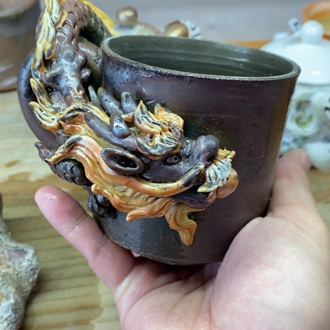 陶园柴烧 精品高货996瑕摆件