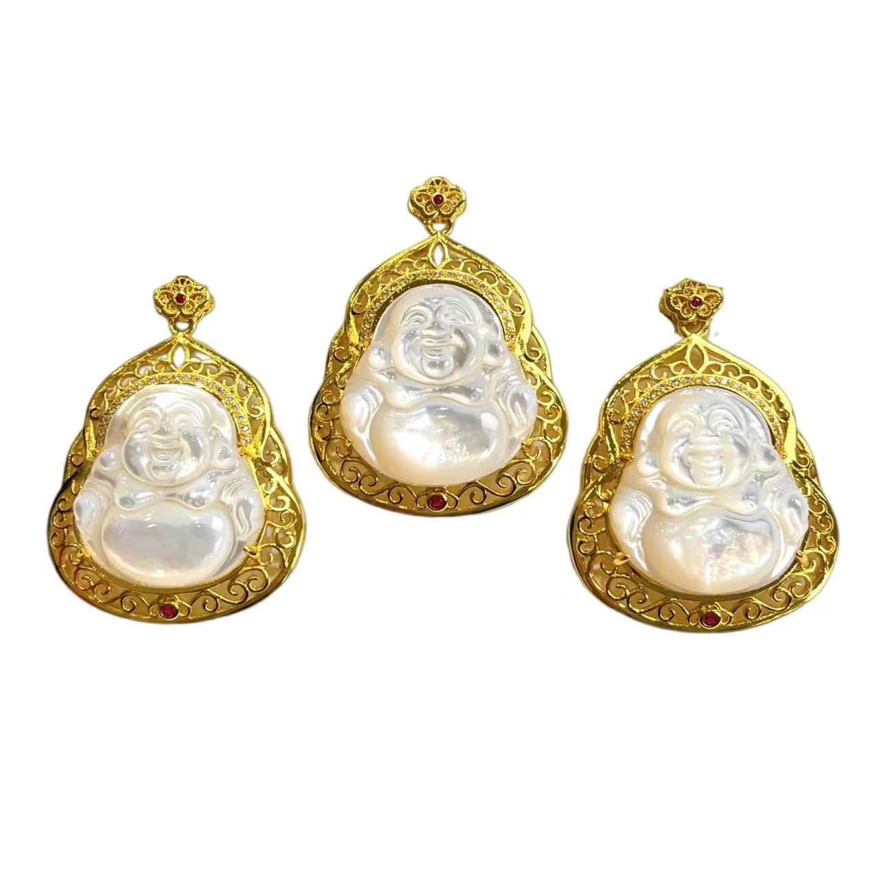 白贝母佛公吊坠（赠链/多样性发一件） A28-138