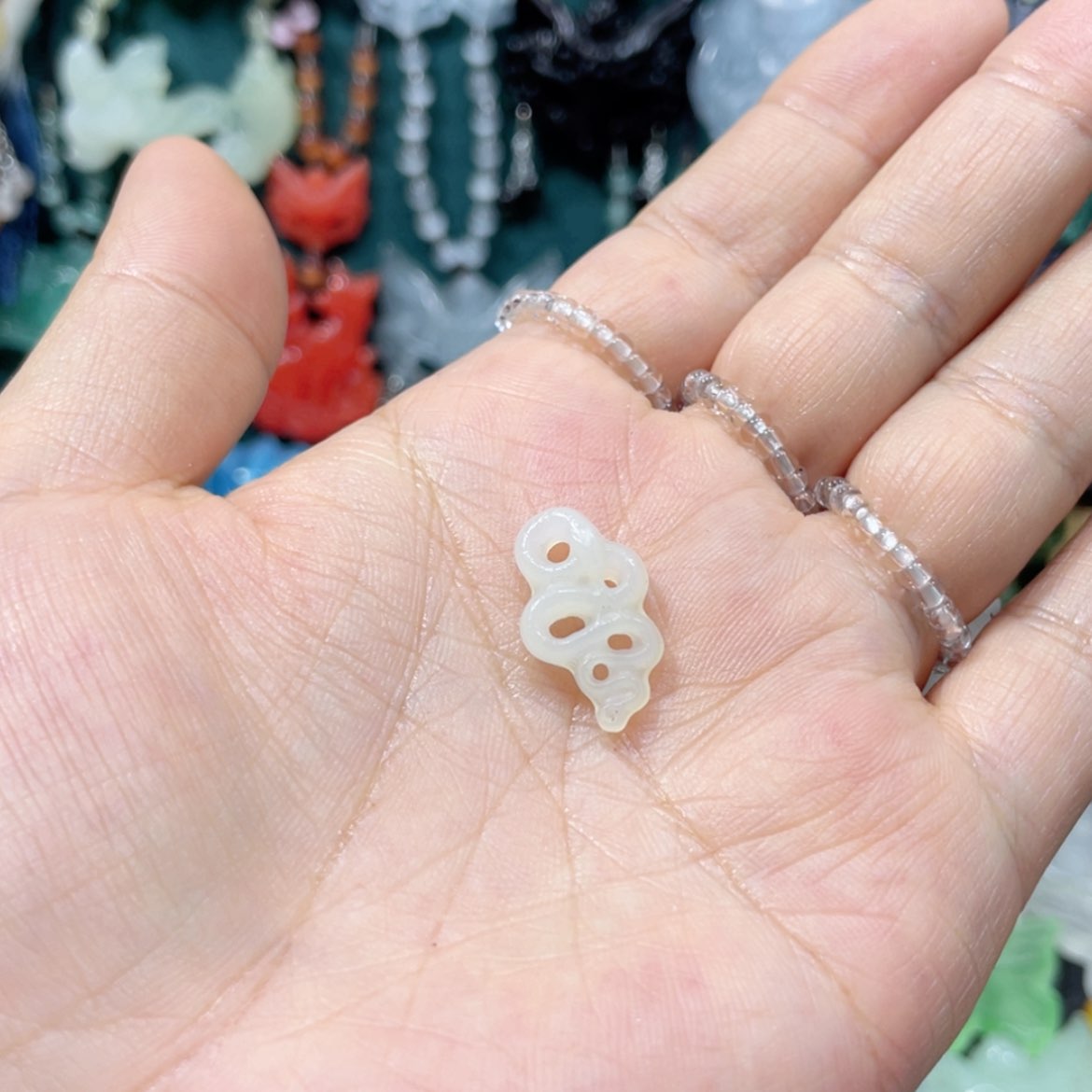 【闪购商品】未镶嵌岫玉颈饰妙*～45手牌