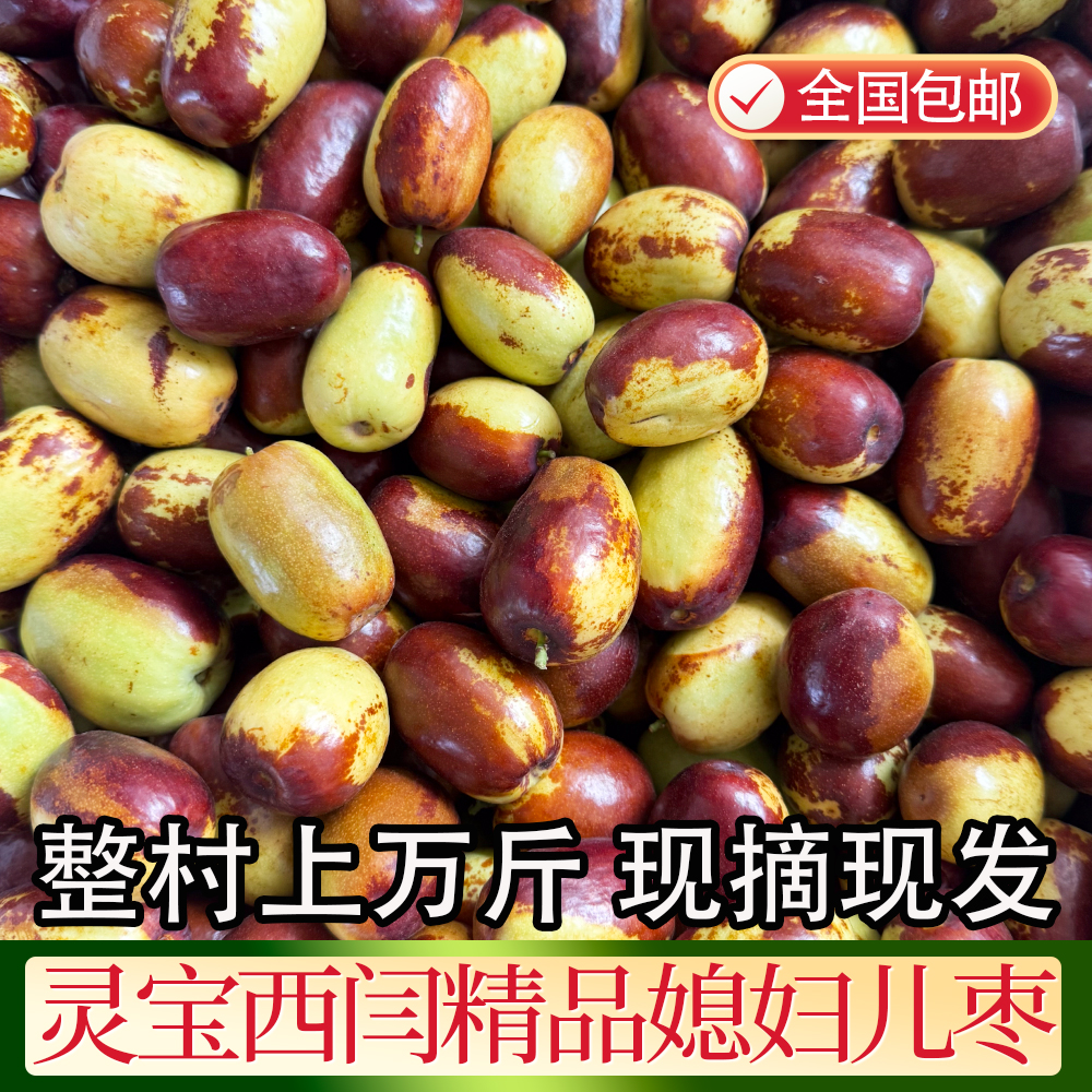 河南灵宝精品媳妇儿枣中大果现摘现发2斤5斤全国包邮