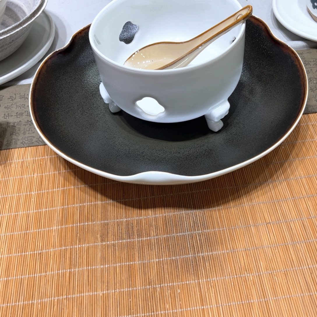 瓷景德镇粗陶复古盘碗微瑕