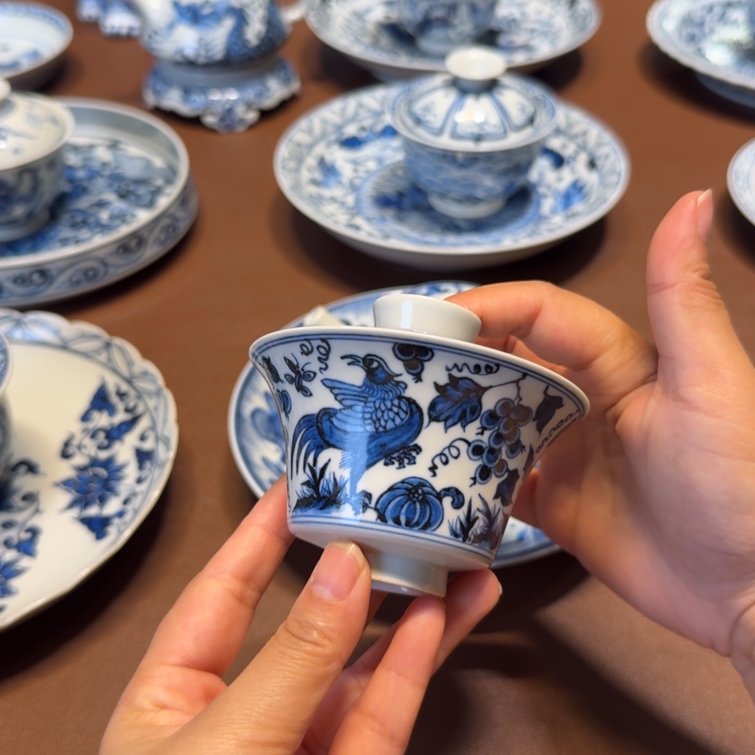 徐***钱手工手绘茶具微瑕