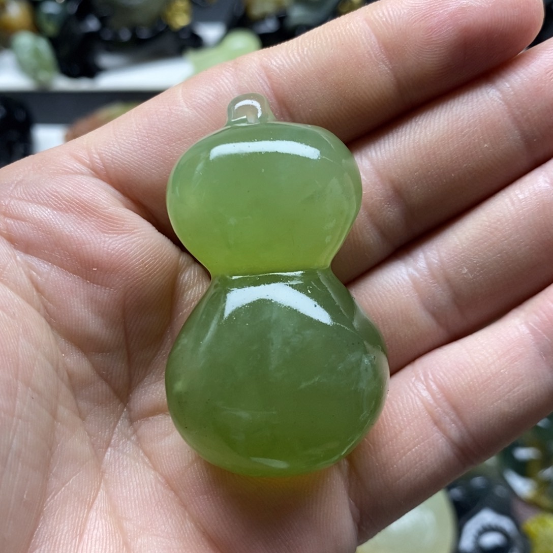 岫玉葫芦手把未镶嵌