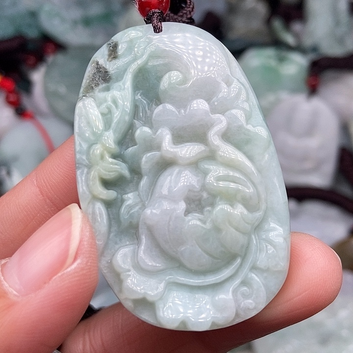 颈饰未镶嵌翡翠 翡翠