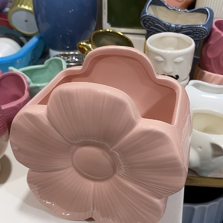 摆件陶陶盆有孔 瑕疵介意勿拍