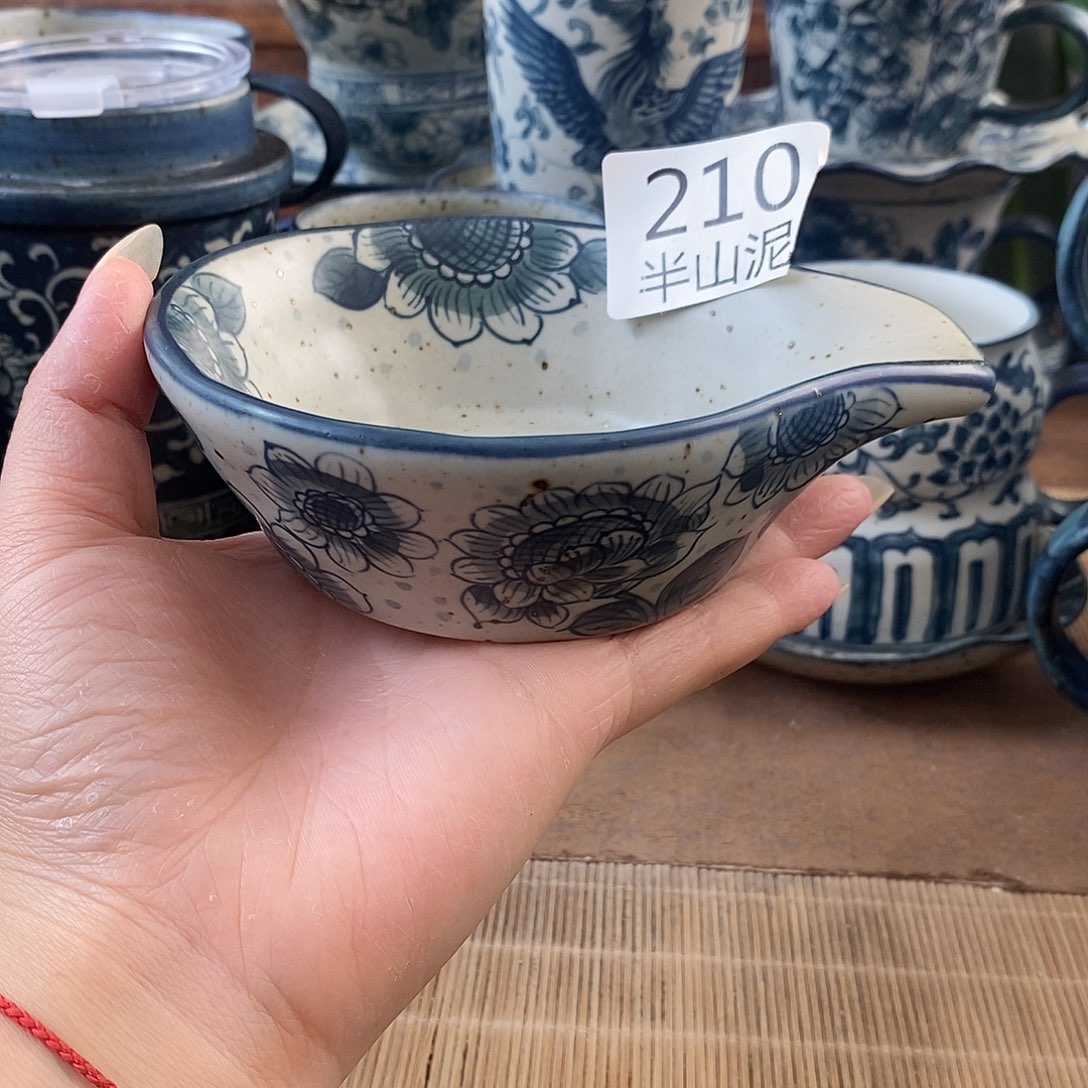 手工手绘青花高温陶瓷