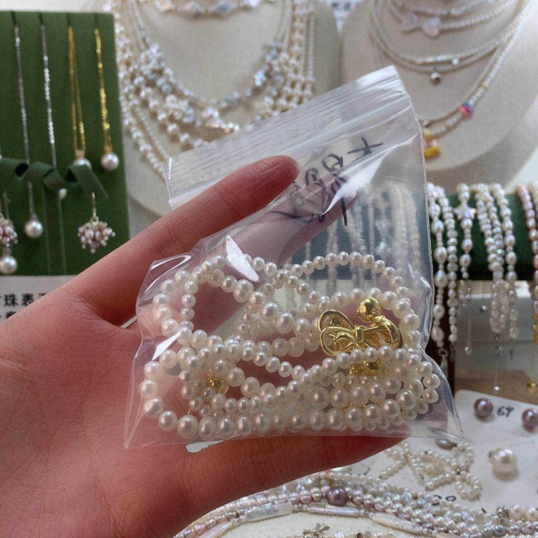 花***夕合金手绳淡水珍珠