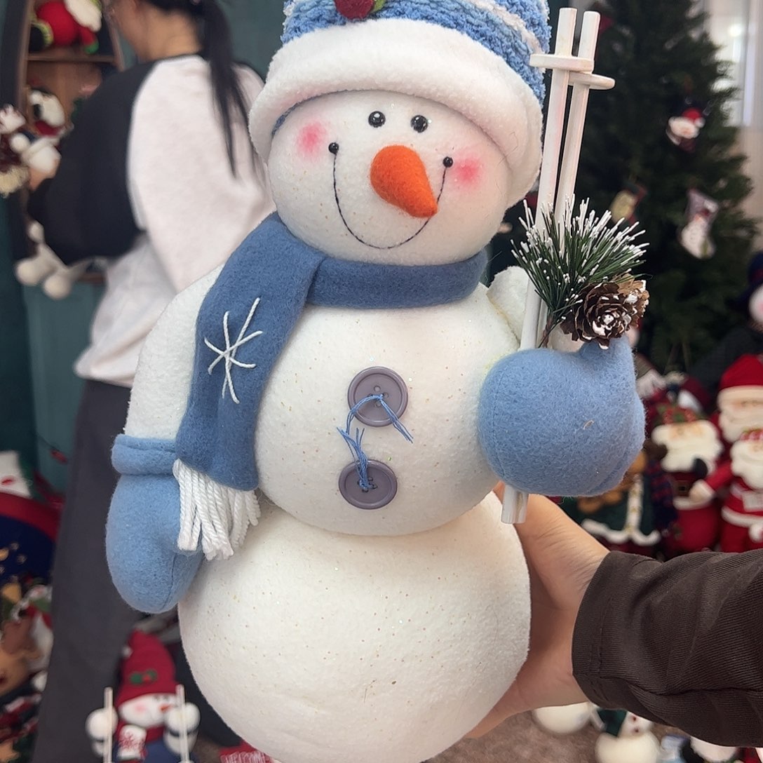 毛绒圣诞节雪人礼物