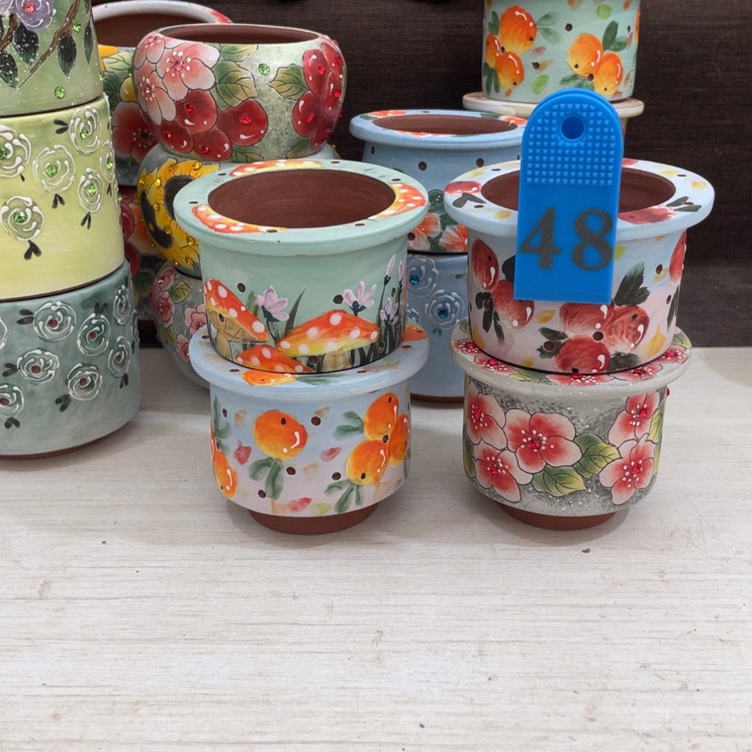 红陶多肉花盆特价小盆