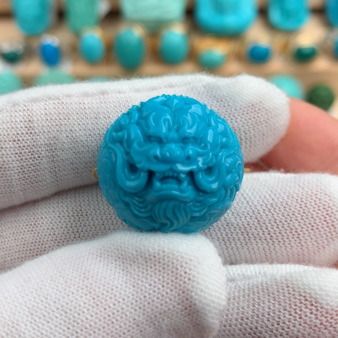 绿松石配饰未镶嵌22.1mm