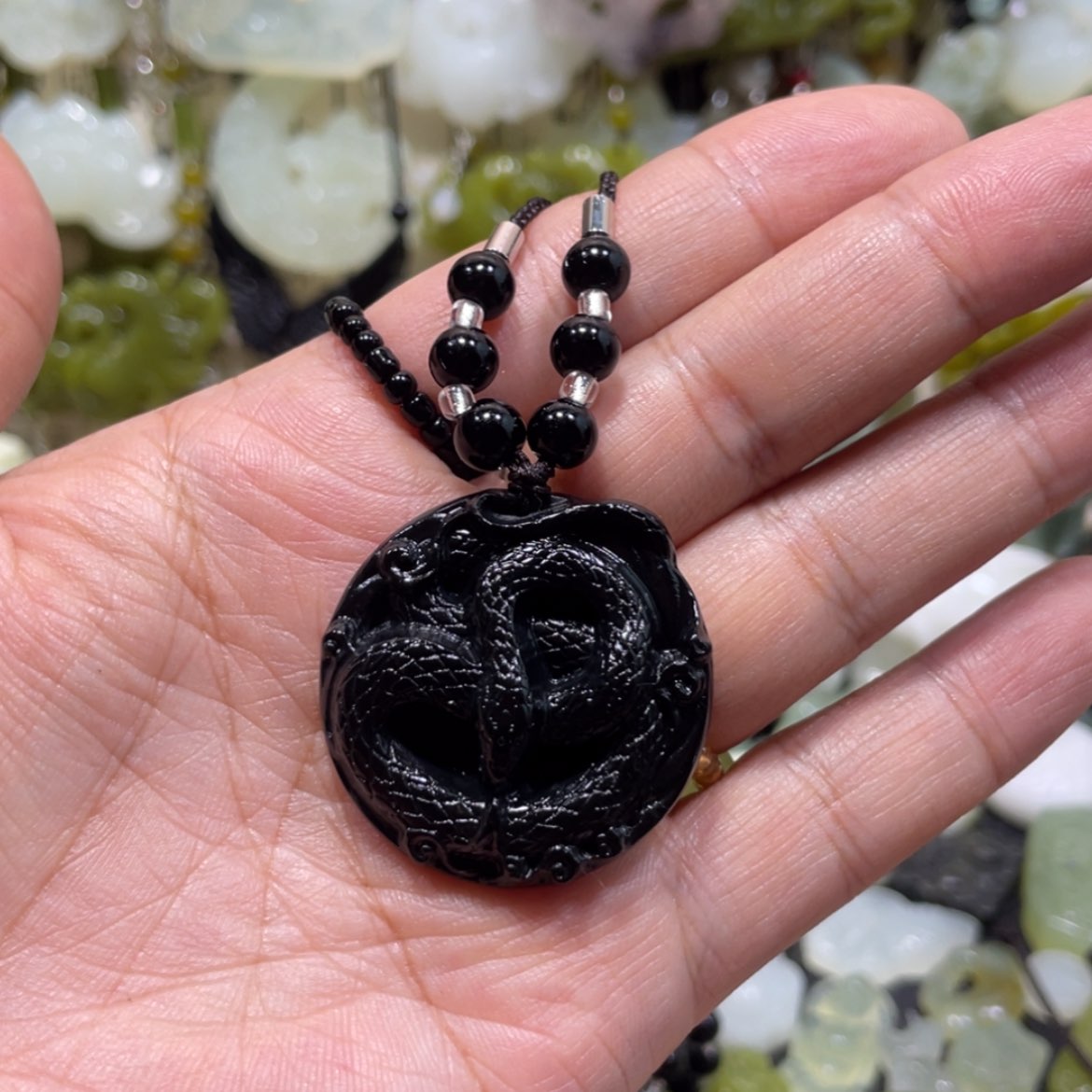 【闪购商品】岫玉颈饰未镶嵌50吊坠