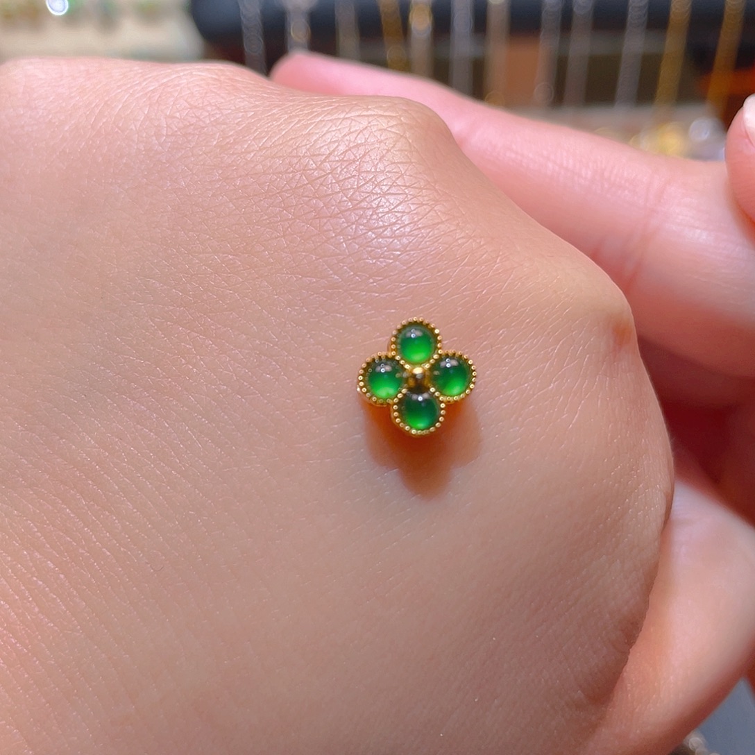 翡翠银S925镶嵌吊坠(不含链)