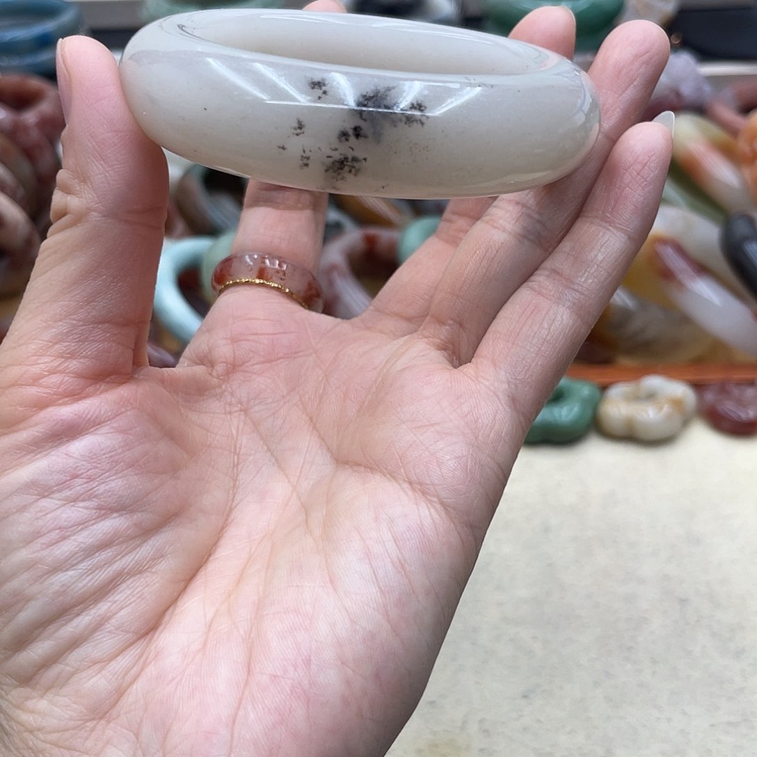石英质玉圈口54未镶嵌