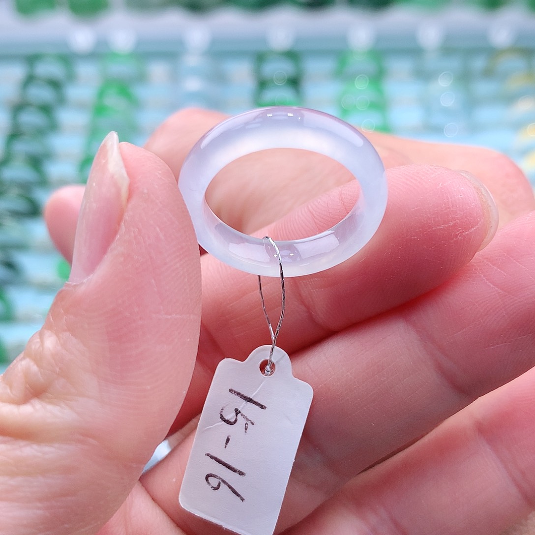 翡翠戒指未镶嵌A货缅甸翡翠