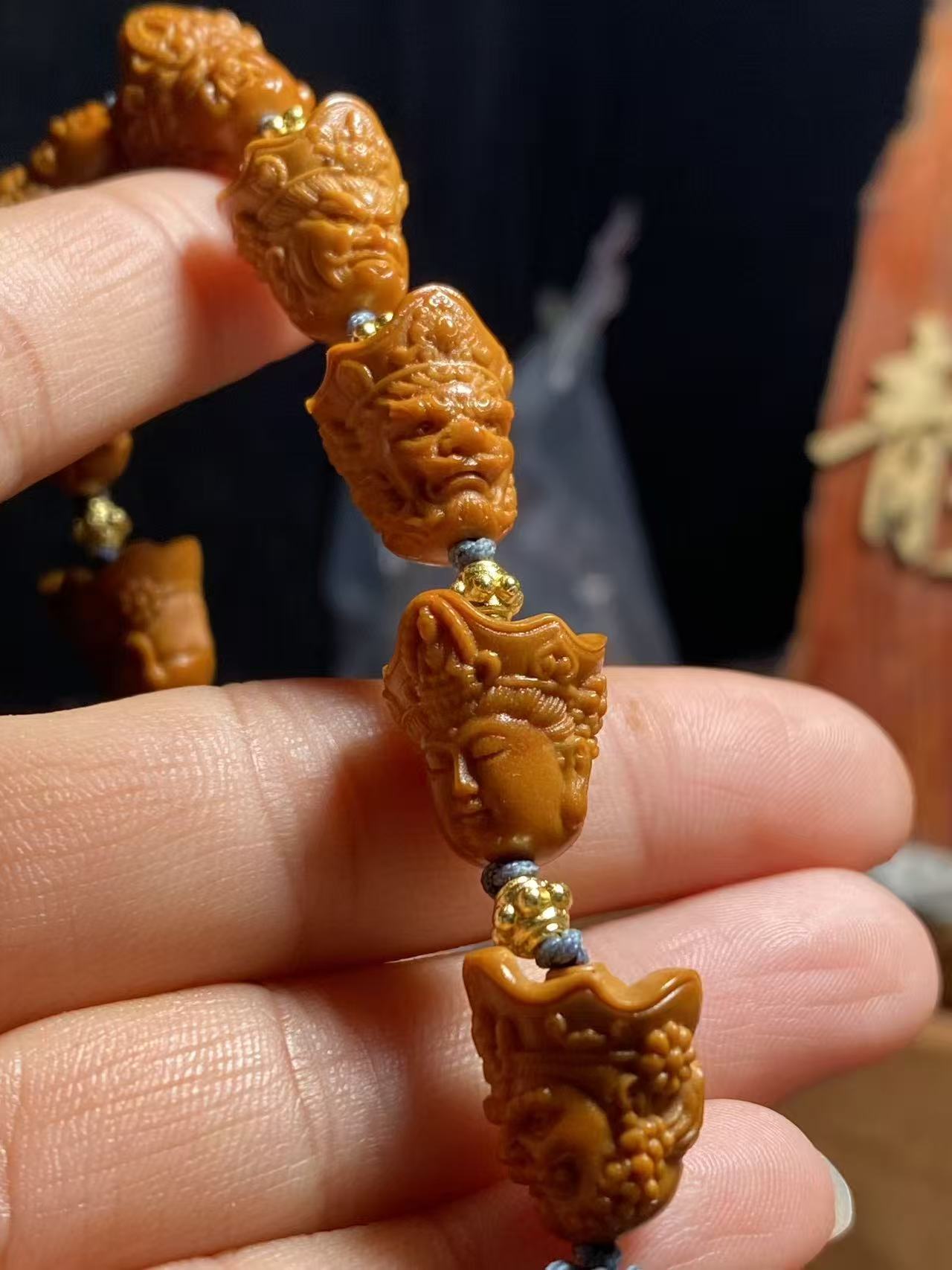 核尖橄榄核万佛法相手串新品爆1