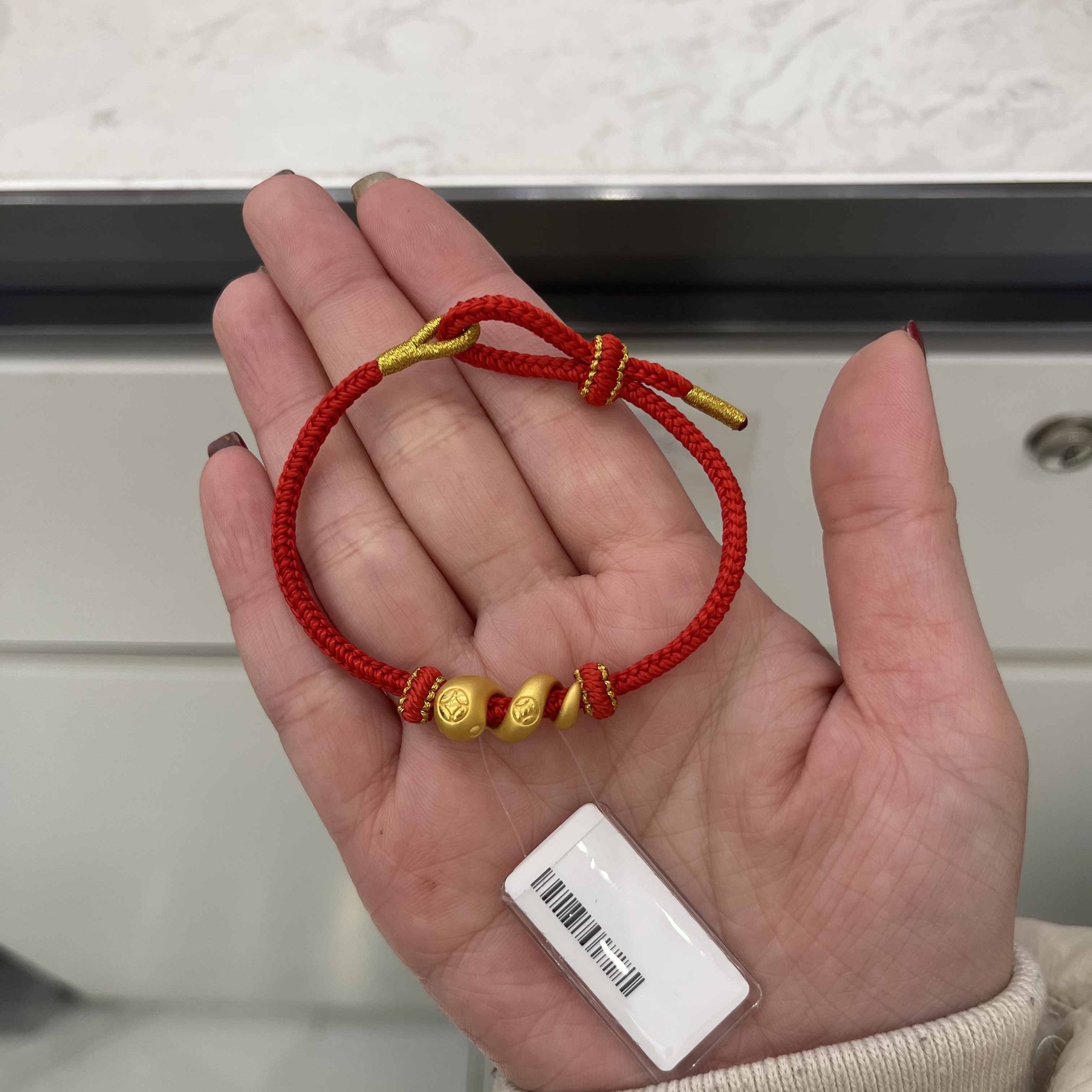 Chow Tai Seng/周大生免费编织足金生肖蛇手编卷卷蛇手编本命蛇