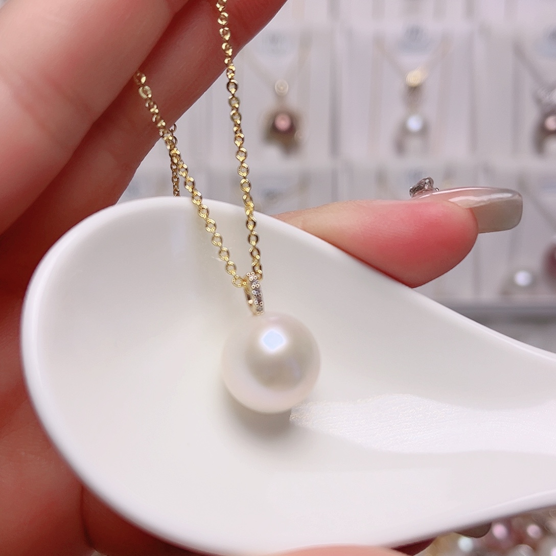 未镶嵌淡水珍珠吊坠(赠链)