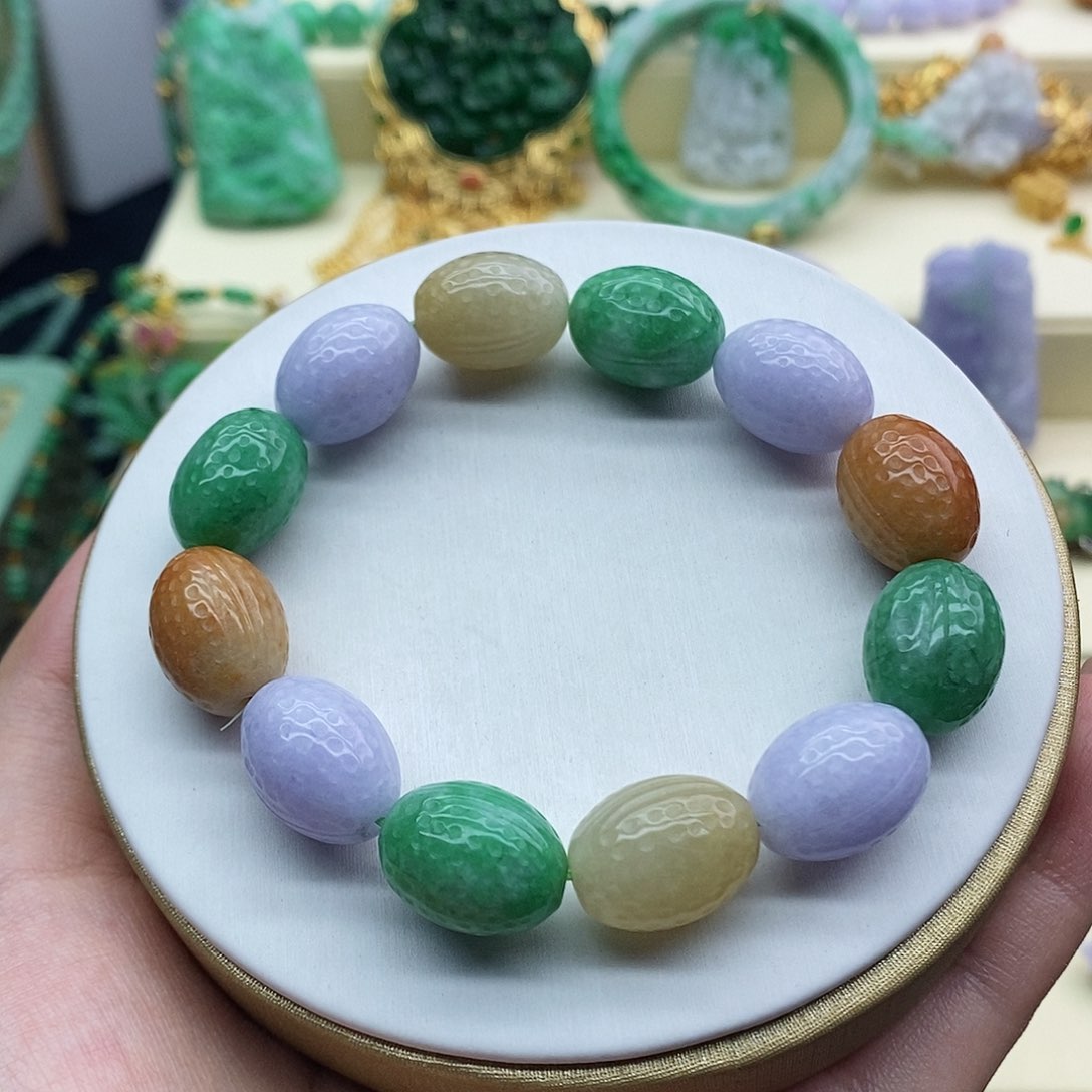 未镶嵌手串翡翠手串