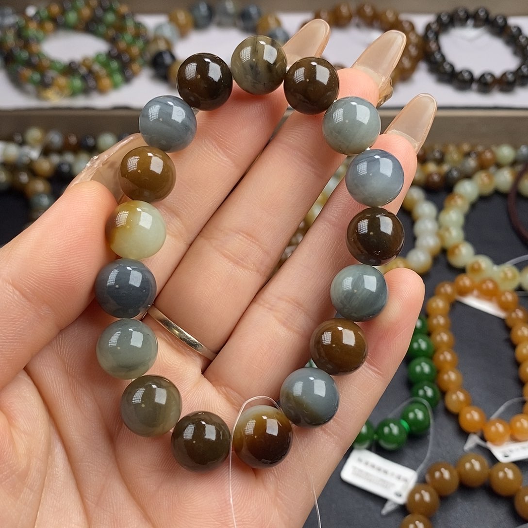 和田玉手串未镶嵌