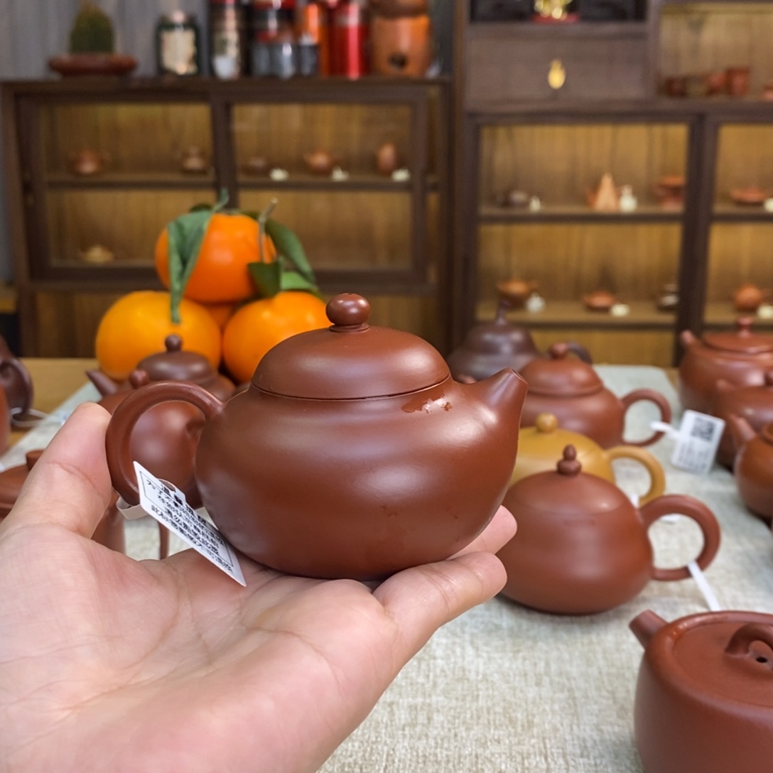 紫砂茶壶抖****潮州手拉壶