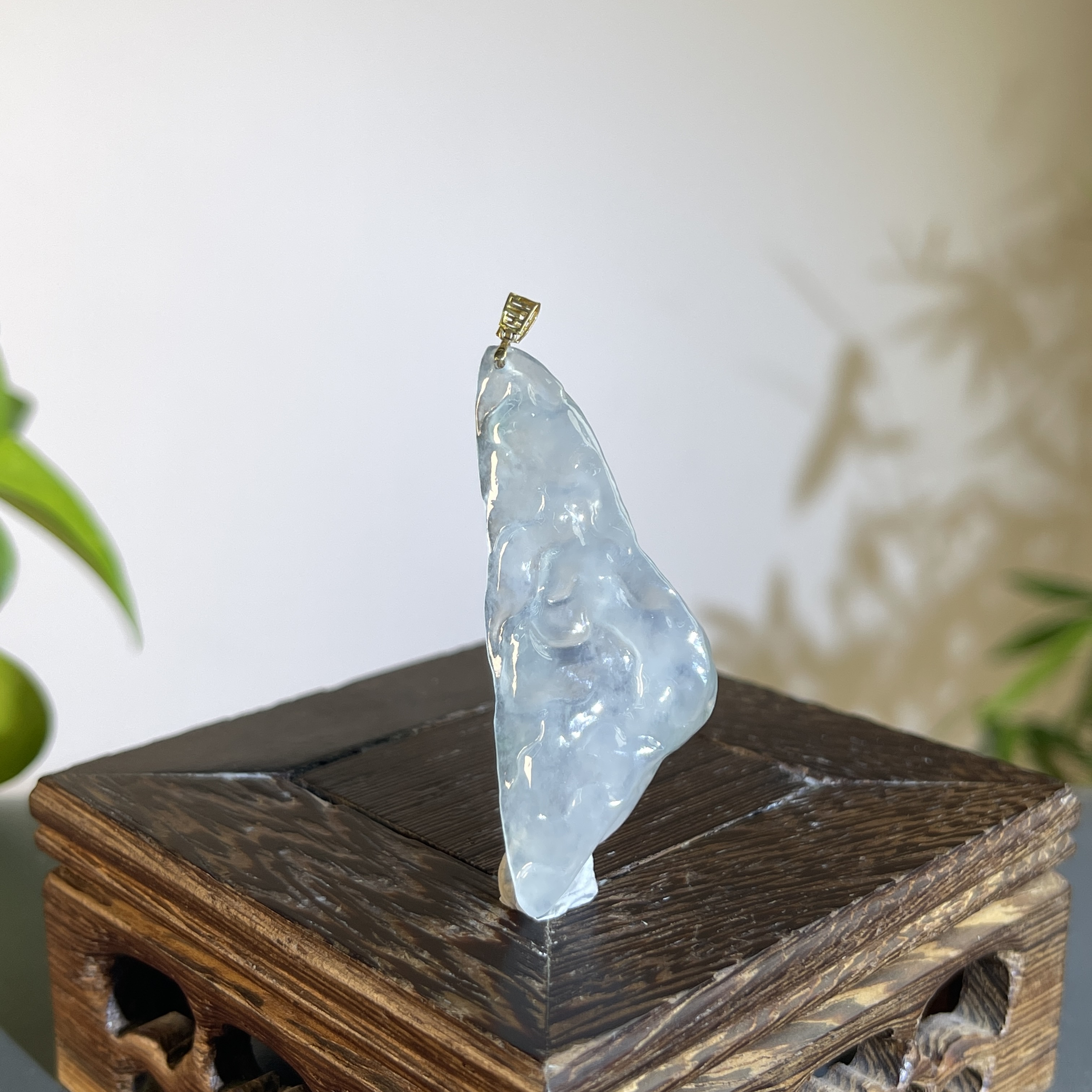 JTW26-41  18K精品天然翡翠A货原石吊坠