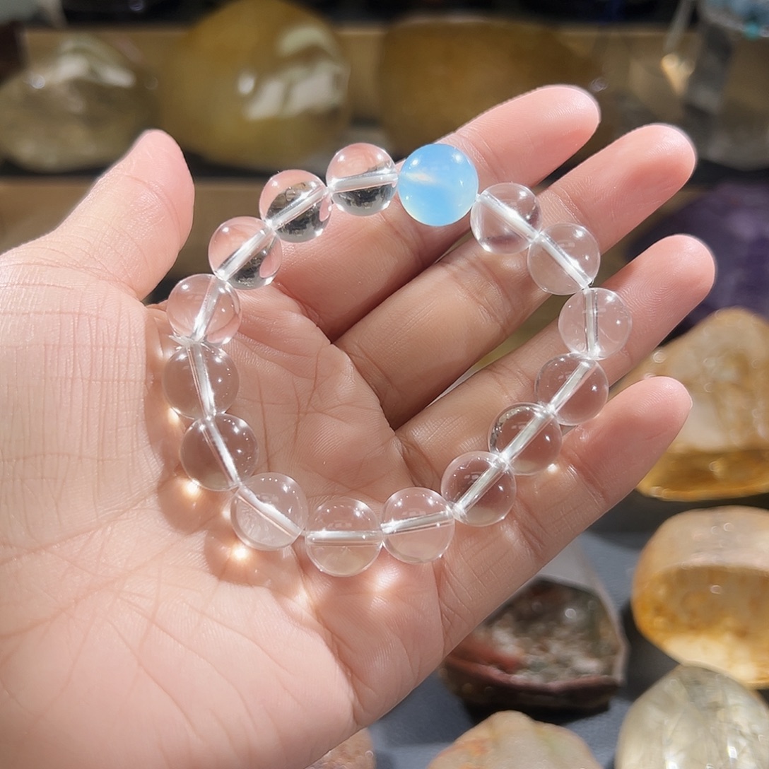 水晶手串未镶嵌天然